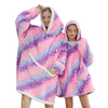Oversized winter sherpa blanket family matching hoodie blacknorway™