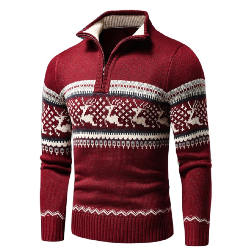 Men’s casual half zip sweater blacknorway™