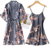2PCS Robe  Night Dress Casual Nightgown Sleepwear Set BLXCK NORWAY™