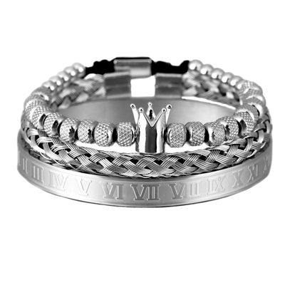 Men’s luxury roman royal charm bracelet blacknorway™