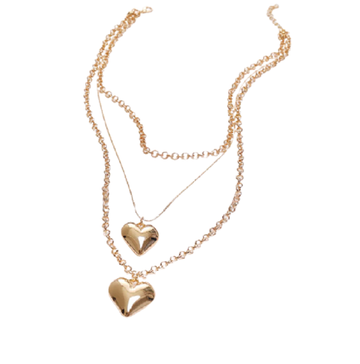 Vintage multiLayer heart pendant necklace blacknorway™