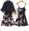 2PCS Robe  Night Dress Casual Nightgown Sleepwear Set BLXCK NORWAY™