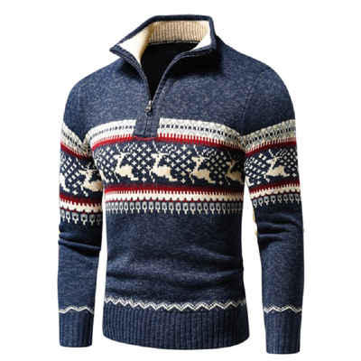 Men’s casual half zip sweater blacknorway™