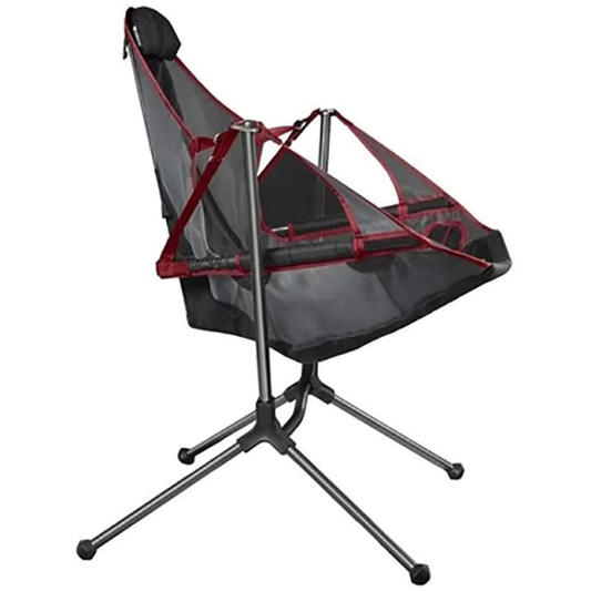 Portable folding camping rocking swing recliner chair blacknorway™