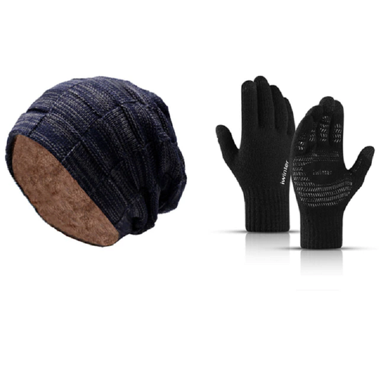 Men's Winter Hat Warm Beanies with gloves BLXCK NORWAY™