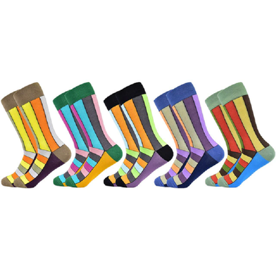 Classic happy business casual socks for men blacknorway™
