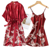 2PCS Robe  Night Dress Casual Nightgown Sleepwear Set BLXCK NORWAY™