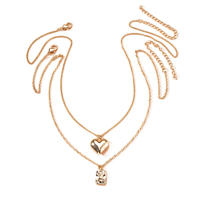 Vintage multiLayer heart pendant necklace blacknorway™