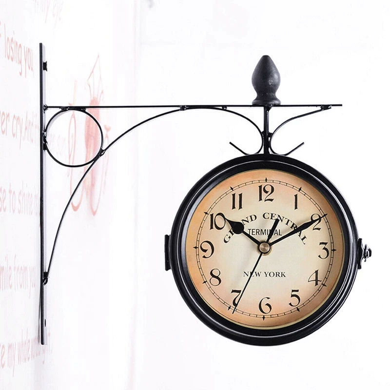 Heritage Retro Style Iron Wall Clock BLXCK NORWAY™