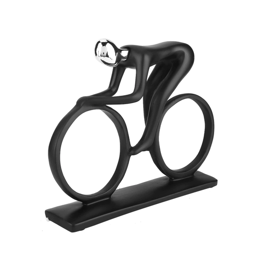 Abstract Craft Resin Cyclist Statue BLXCK NORWAY™