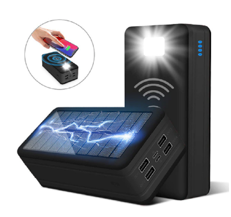 Wireless Fast Charger Solar Power Bank