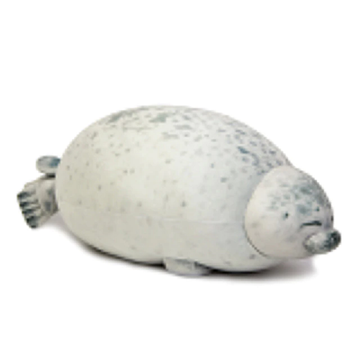 Angry blob seal pillow blacknorway™