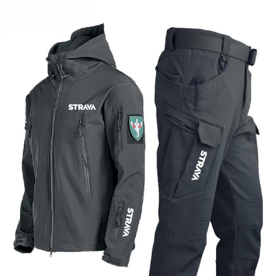 Autumn winter hiking  men's jacket pants waterproof suit thermal blacknorway™