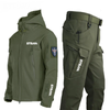 Autumn winter hiking  men's jacket pants waterproof suit thermal blacknorway™