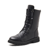 Mid-Calf Soft Leather Rubber Winter Shoes Women Warm Snow Boots