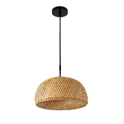Hand knitted bamboo pendant lights blacknorway™