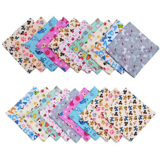 30/50pcs Pet dog face bandana