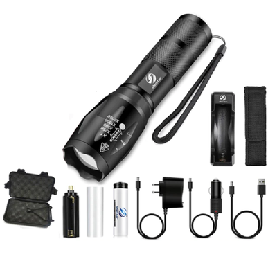 Led flashlight ultra bright torch blacknorway™
