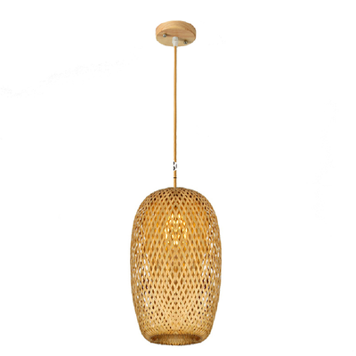 Hand knitted bamboo pendant lights blacknorway™