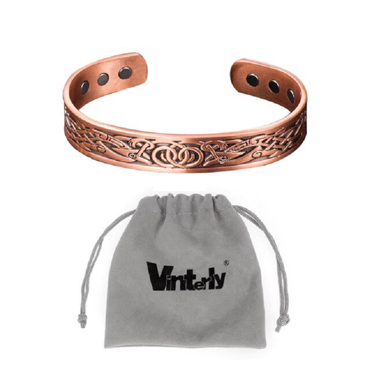 Viking Pure Copper Energy Magnetic Adjustable Cuff Bracelet BLXCK NORWAY™