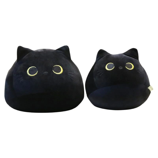 Black cat plush pillow toy blacknorway™