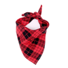 Classic red black plaid pet dog bandana blxcknorway™