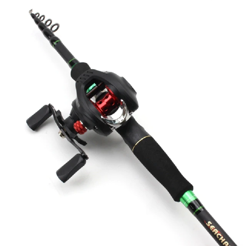 carbon lure fishing rod with Reel Casting BLXCK NORWAY™