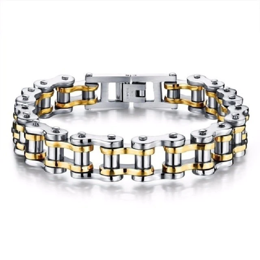 Men’s stainless steel biker chain bracelet blacknorway™