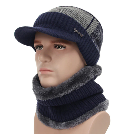 Warm Beanie Cap With Scarf BLXCK NORWAY™