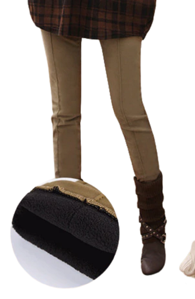 Skinny Thick Velvet Winter Pencil Pants BLXCK NORWAY™
