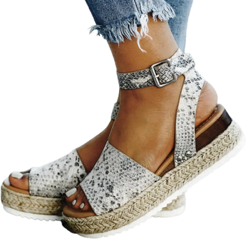 Women's strap buckle platform sandals blacknorway™