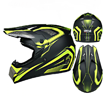 Motor bike cross racing helmet set blacknorway™