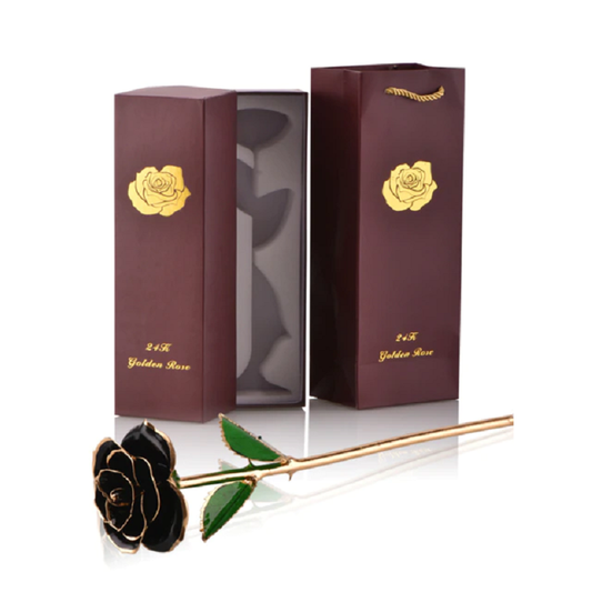 24k Gold dipped rose flowers