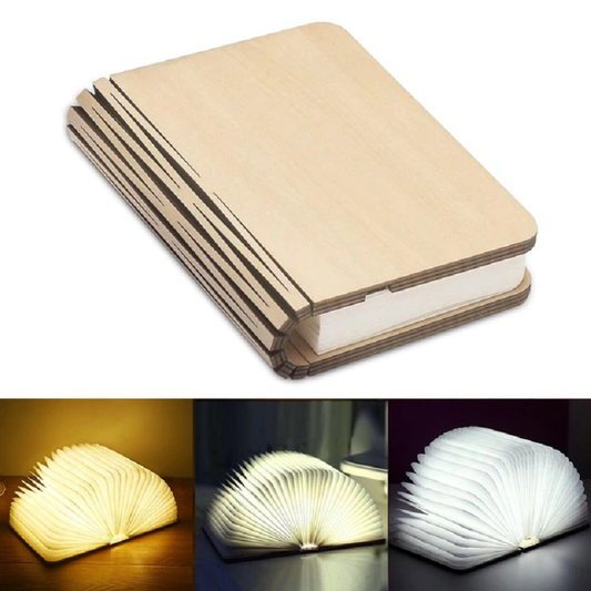 3D Creative LED Wooden Book Night Light BLXCK NORWAY™