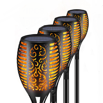 Led solar torch light with flickering flame blacknorway™