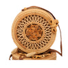 Handwoven round rattan bag tropical beach style blxck norway™