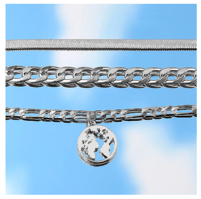 THE MODERN DUCHESSE DOUBLE ANKLETS SET